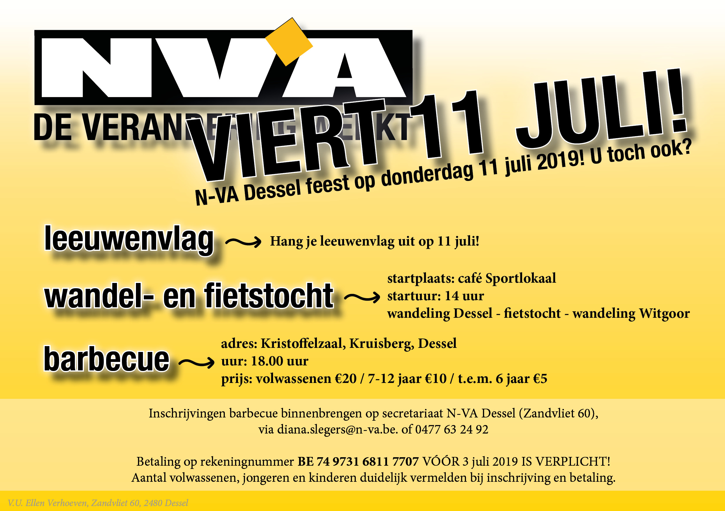 11 juli BBQ | N-VA Dessel